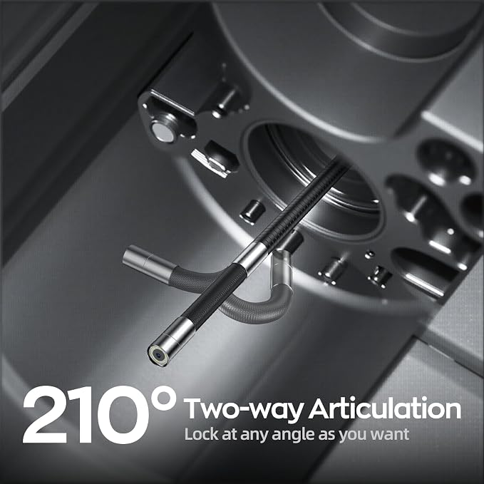 3.9mm Ultra Thin Borescope & 7'' IPS Two-Way Articulating Borescope