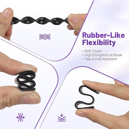 RESIONE F69 Flexible 3D Printer Resin 1Kg – 405nm UV-Curing Silicone Rubber-Like Photopolymer for DLP, LCD & MSLA Printers, Ideal for High-Resolution 3D Printing