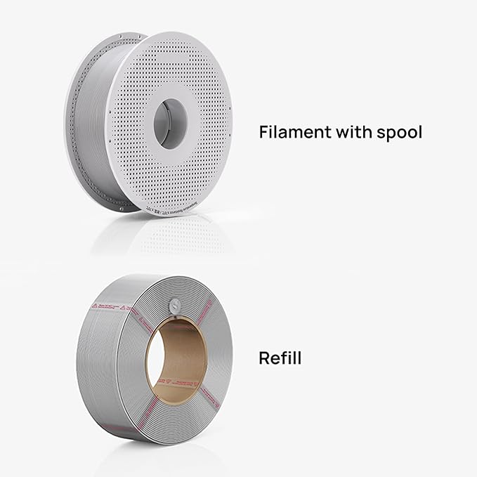 Bambu Lab PLA Silk+ Filament 1.75mm 1kg Spool - PLA 3D Printer Filament, Smooth Finish, Low Warp, Easy to Print, Compatible with Bambu Lab & Most FDM 3D Printers - Candy Green (13506) - Spool