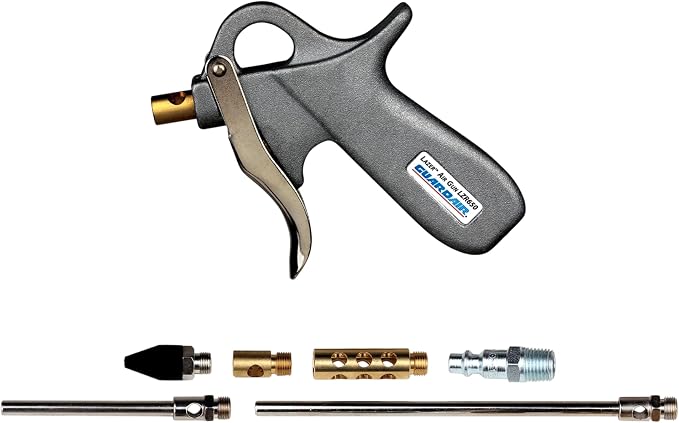 Guardair LZR650036AA Lazer Series Pistol Grip Safety Air Gun, Aluminum Venturi Nozzle with 36" Extension, 1/4" FNPT Inlet, Lightweight and All Metal Construction