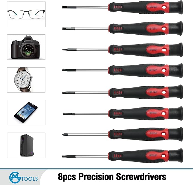 GMTOOLS 118PCS Magnetic Screwdriver Set, Screwdriver Set with Plastic Racking, Precision Screwdriver, Magnetizer Demagnetizer and Magnetic Bowl, Repair Tools Set for DIY and Home Improvement