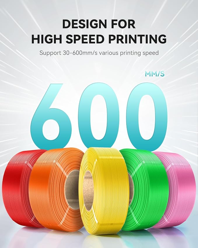 SUNLU PETG Filament Refill 1.75mm 1KG, High Speed 3D Printer Filament Refill, No-Spool Matte PETG Refill for Reusable Spools Compatible with Bambu Labs Filament Printer, 1KG/Roll (Matte Pink)