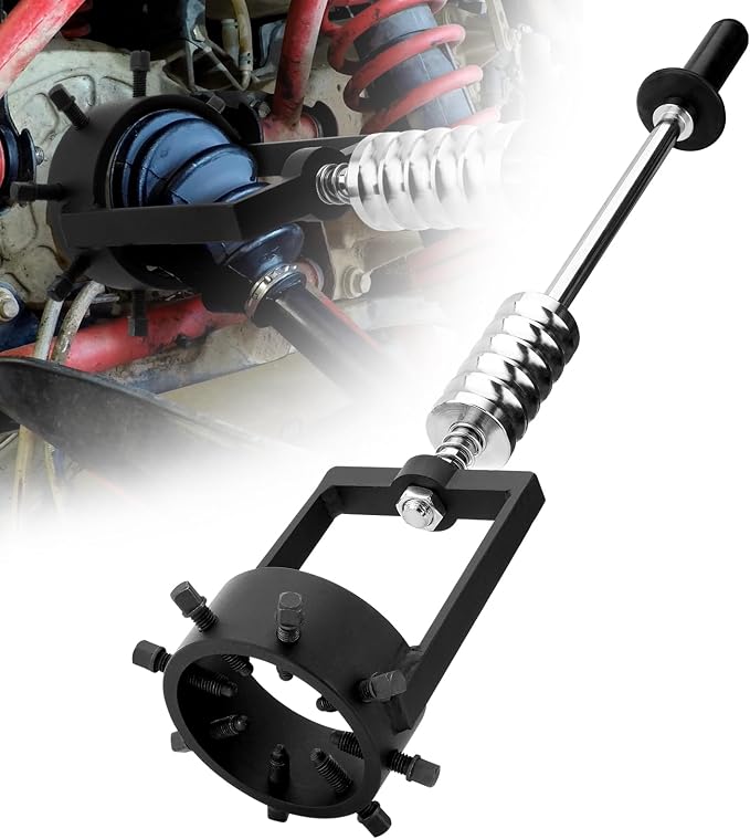 3.75" CV Axle Puller Tool with 8 Bolts, Axle Shaft Removal Tool, Slide Hammer Puller Set Heavy-Duty for UTV/ATV, Trucks