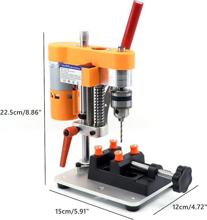 Precision Mini Drill Press Benchtop Driller Machine B10 Upgraded