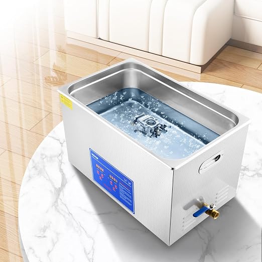 VEVOR Ultrasonic Cleaning Machine 30L 1200W | Commercial Sonic Cleaner, Heated, For Eyeglasses Rings Jewelry, Large Capacity