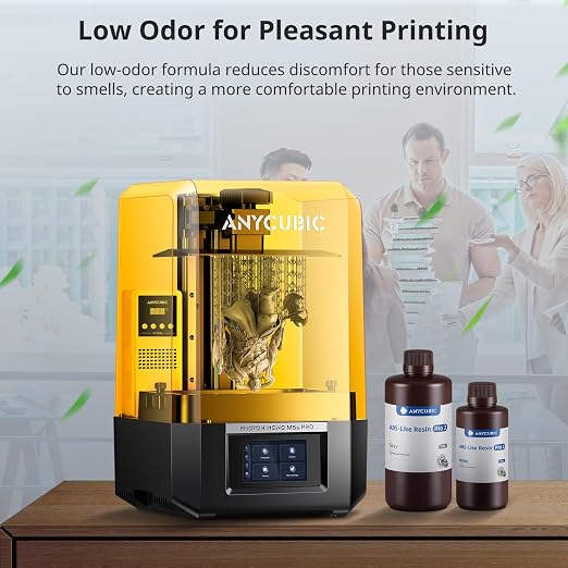 ANYCUBIC 3D Printer Resin, ABS-Like Resin Pro 2 with Enhanced Strength and Toughness, Performance far Superior to ABS-Like Resin, Low Odor, Wide Compatible for All Resin 3D Printer (Clear Green, 1kg)