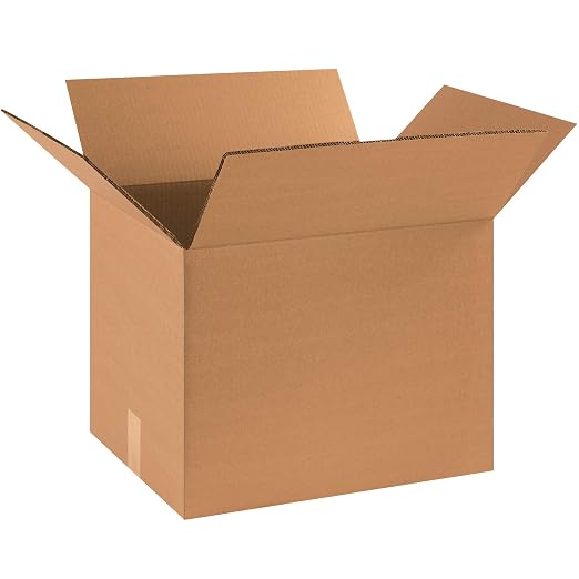 Box USA HD181414DW Heavy-Duty Double Wall Corrugated Cardboard Box 18" L x 14" W x 14" H, Kraft, for Shipping, Packing and Moving (Pack of 15)