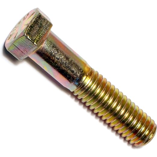 Hard-to-Find Fastener 014973252885 Coarse Hex Cap - Grade 8, 7/16-14 x 2, Piece-5, Yellow