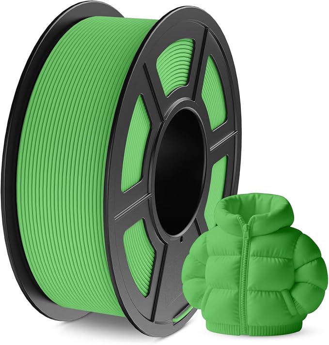 JAYO Matte PLA 3D Printer Filament 1.75mm Green, Matte Surface Conceals Layer Lines Filament, 1.1kg (2.42 lbs) Spool, Accuracy +/- 0.02 mm, Fit Most FDM Printers