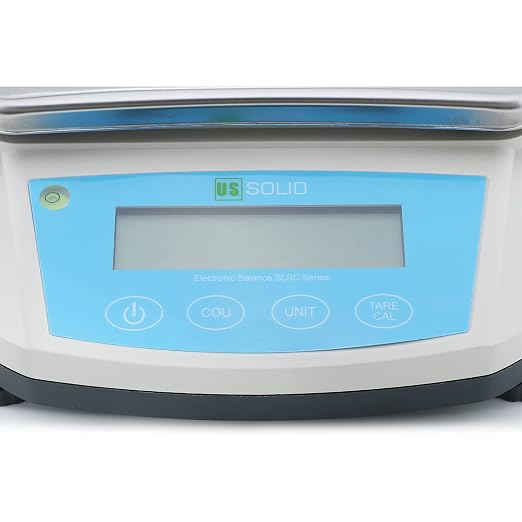 U.S. Solid Digital Precision Balance 5000g x 0.01g, Lab Scale, RS232 Interface, 19 Measurement Units