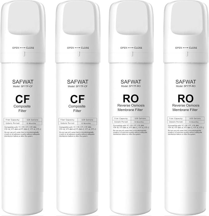 CF RO Filter Replacement Set Compatible with SimPure Y7 Y7P Y7T Y7P-BW Y7P-W