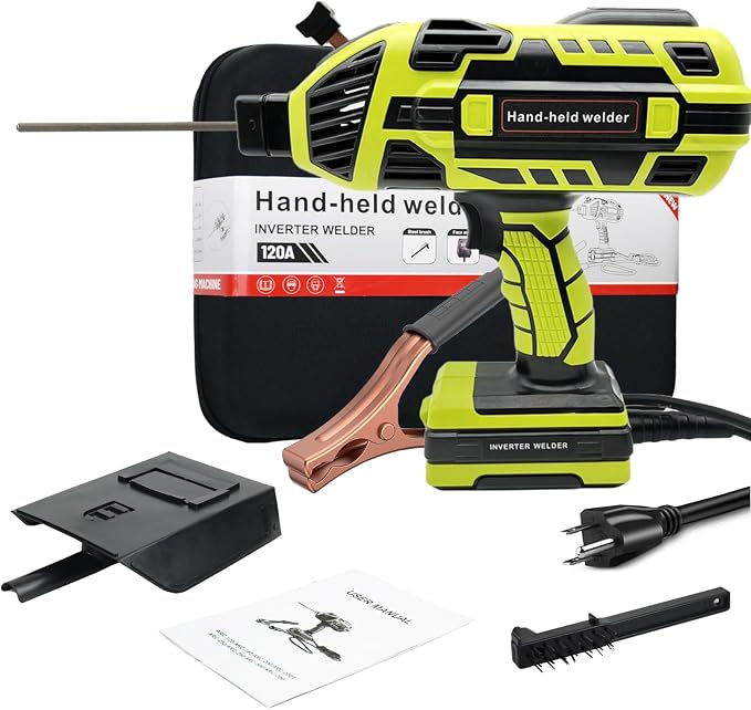 TRQWH Portable Welder Machine 110V ARC Handheld Welder & Auto Darkening Welding Helmet