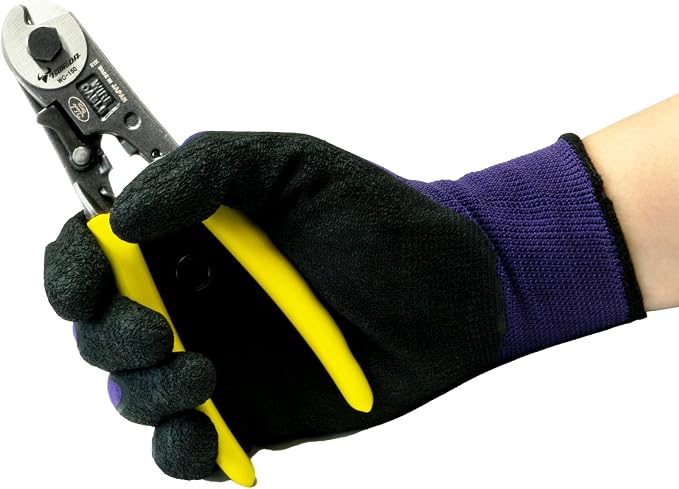 Tsunoda WC-150 Wire Rope Cutter 6-Inch, Cuts Steel Rope up to 4mm, No-Fray Clean Cut, Made in Japan