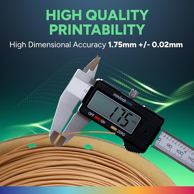 OVERTURE TPU 95A Flexible 3D Printer Filament 1.75mm | High Elasticity & Durability Filament,1kg Spool(2.2lbs),Fit Most FDM Printer(TPU Brown)