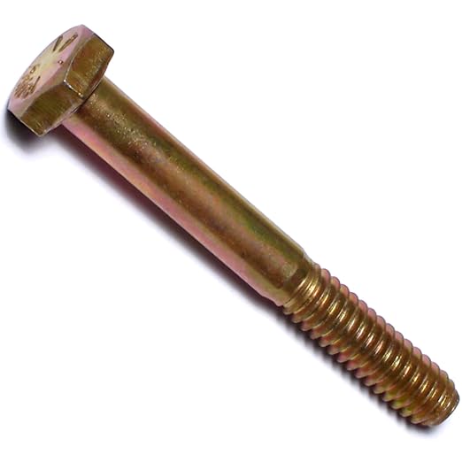 Hard-to-Find Fastener Grade 8 Hex Cap Coarse Large Bolts, Midwest Assortment Refill, Steel Hex Bolts for Construction, Home Improvement, 1/4-20 x 2 - Inch, Pack of 10