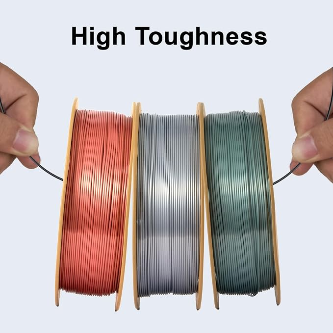 ERYONE Silk PLA Filament for 3D Printer, 1.75mm +/- 0.03mm, 1kg (2.2LBS)/Spool,Silk Emerald Green