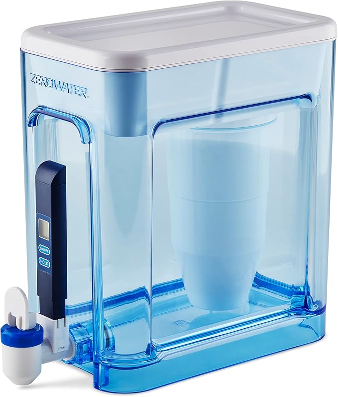 ZeroWater 22 Cup Water Filter Dispenser + 3 Replacement Filters