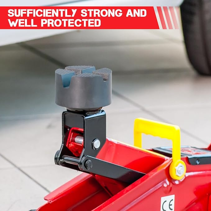 Floor Jack Rubber Pad, Floor Jack Pad Universal Jack Stand Rubber Pinch Protector Car Adapter Anti Slip Floor Trolley Support, Flat Top Jack Pad Adapter for Cars Protector