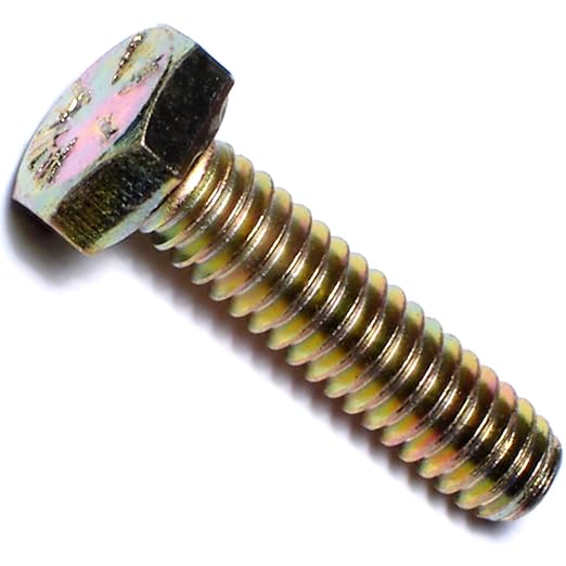 Hard-to-Find Fastener Grade 8 Hex Cap Coarse Large Bolts, Midwest Assortment Refill, Steel Hex Bolts for Construction, Home Improvement, 1/4-20 x 1 - Inch, Pack of 10