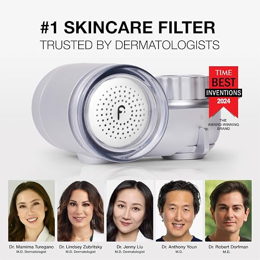 Filterbaby Skincare Filter 2.0, Bathroom Sink Filter Faucet for Skin Care | 99.9% Chlorine Removal – 0.000001 mm Carbon Fiber, Clinically Tested, Skin Hydration in 2 Weeks (Chrome)