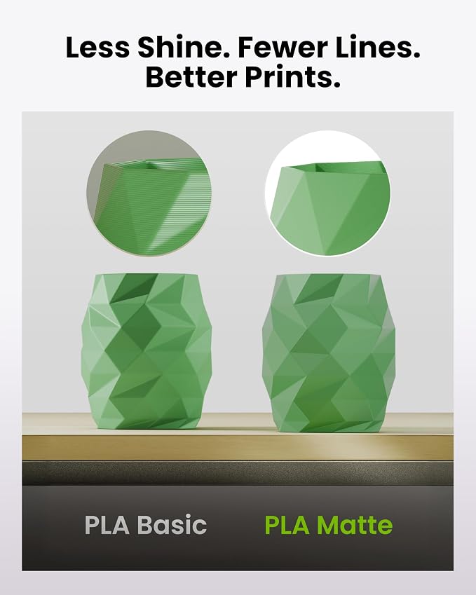 Matte PLA Refill Filament 1kg (2.2lbs) for Reusable Spools, 1.75mm Spool-Less 3D Printing Filament, Compatible with Bambu Lab 3D Printers - Ice Blue