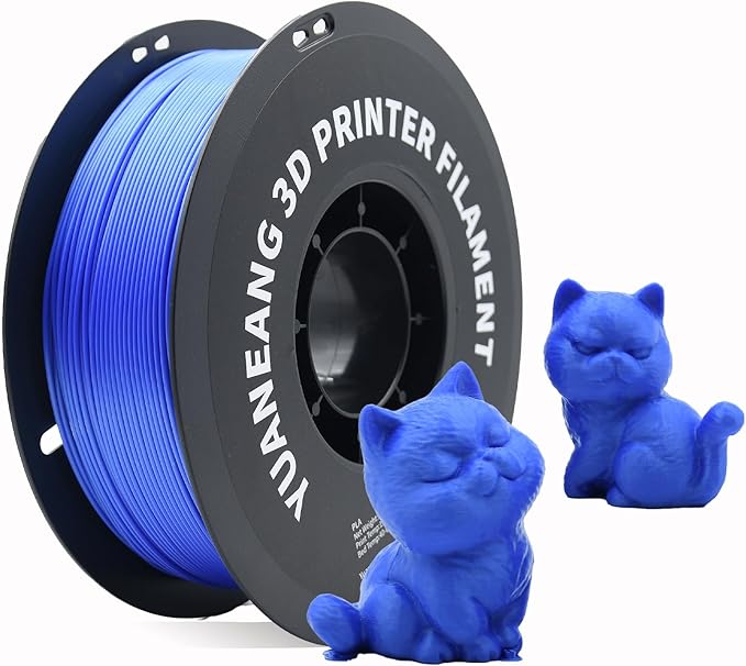 3D Printer Filament, Dimensional Accuracy +/- 0.02 mm, 1 kg Spool(2.2lbs), 1.75 mm PLA, Blue