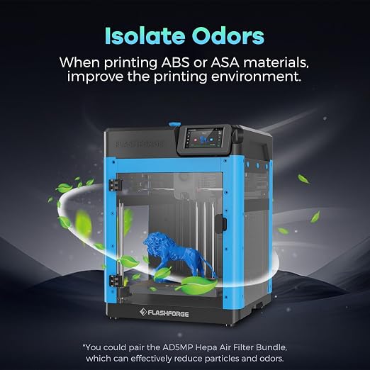 FLASHFORGE Adventurer 5M 3D Printer Enclosure kit, DIY Design, Reduce Noise, Increase Safety and Odor Isolation, Supports Printing High Temperature Filaments, Like ASA and PC