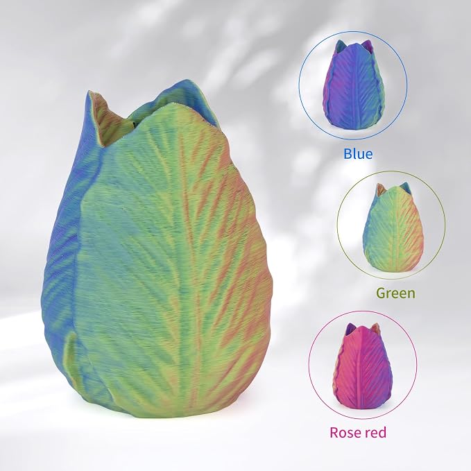 iSANMATE Matte Tri Color PLA Filament 1.75mm, 3-in-1 Color Coextrusion 3D Filament, Magic Color Change Filament 1.75mm,Dimensional Accuracy +/- 0.03 mm,1 KG Spool