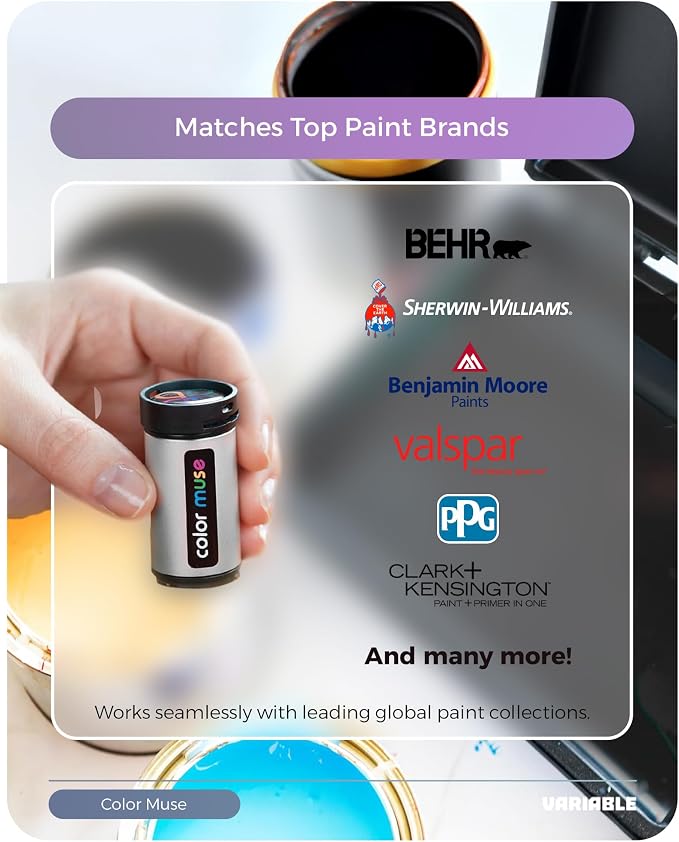 COLOR MUSE Colorimeter - Mobile Color Matching Tool - Instantly identify closest matching paint colors, products, and digital color values