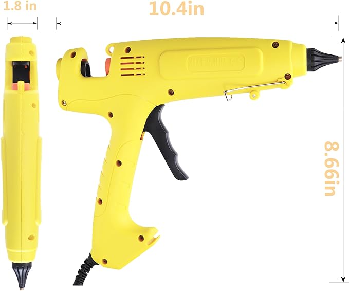 Anyyion 300W Industrialt Glue Gun – High Output Professional Adjustable Switch – Professional Grade Hot Glue Gun for Carpentry, Repairs & Remodeling