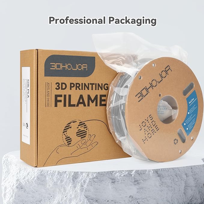 3DHoJor PLA Pro (Plus) Filament 1.75mm, 3D Printer Filament, Cardboard Spool 3D Printing Filament, Dimensional Accuracy +/- 0.03 mm-2 Pack Bone White