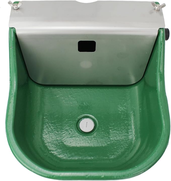 Automatic Stock Waterer for Horses,Cattle,Dog,Hog, Livestock, Heavy Duty Cast Iron,Extra Large Farm Animal Waterer Dispenser with Drainage Hole