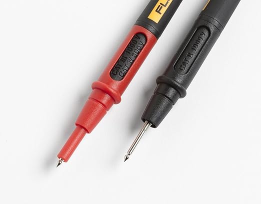 Fluke TL175 Twistguard Test Leads,2 mm Diameter Probe Tips,(Pack of 2)