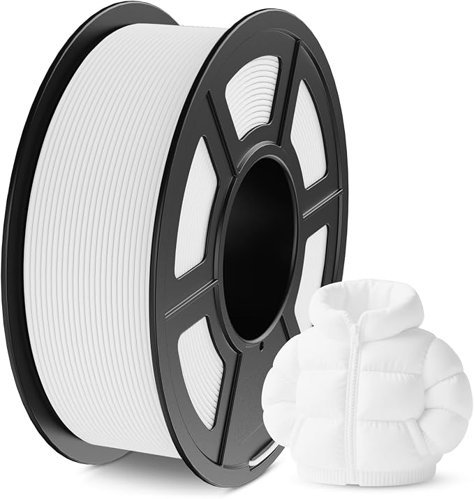 JAYO Matte PLA 3D Printer Filament 1.75mm White 1.1kg Spool | Matte Surface, Conceals Layer Lines, Easy Support Removal, +/- 0.02 mm, Fit Most FDM Printers