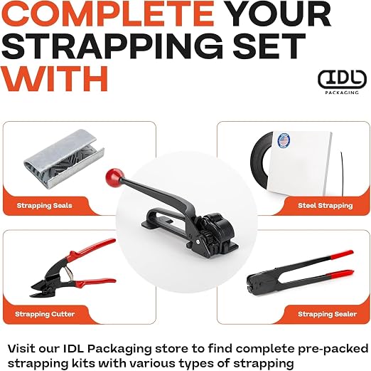 IDL Packaging S-290 Heavy Duty Popular High Tensile Feed-Wheel Tensioner for 3/8" to 3/4" Steel Strapping