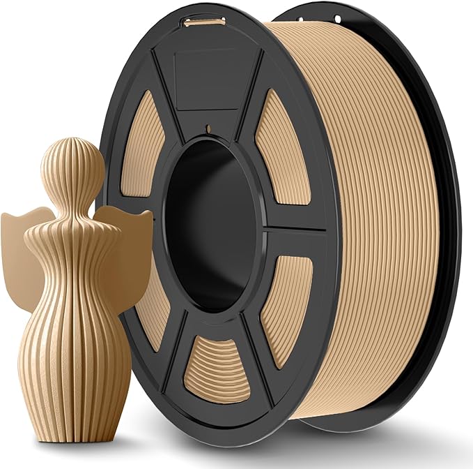 JAYO PLA+ Filament 1.75mm Wood 1.1KG, PLA Plus 3D Printer Filament | Tougher and Stronger, Neatly Wound, Vacuum Sealed, Dimensional Accuracy +/- 0.02 mm, Fit Most FDM 3D Printers