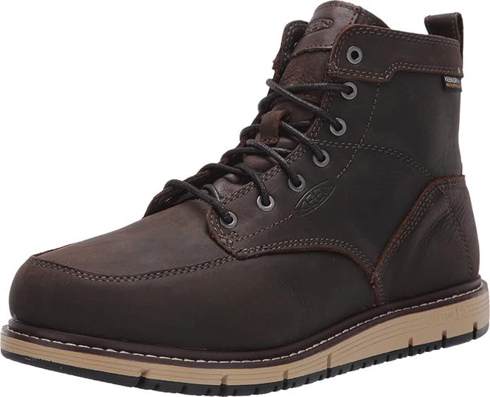 KEEN Utility Men's San Jose 6" Alloy Toe Waterproof Wedge Work Boots