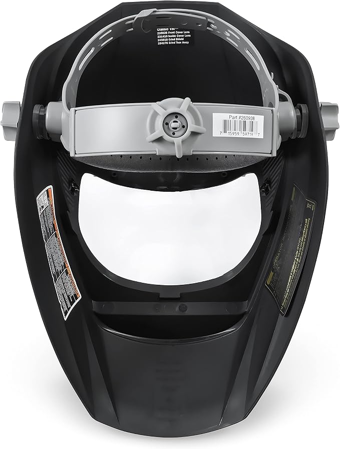 Miller Classic Series Auto-Darkening Welding Helmet - Professional TIG/MIG Welding Mask with ClearLight Technology, High Definition Optics, Variable Shade 8-13, Comfortable Headgear, VSi Black