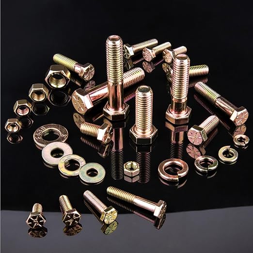 FOLIV 772PCS Grade 8 Bolt Assortment Kit, Heavy Duty Bolts and Nuts Kit, 1/4-20 5/16-18 3/8-16 1/2-13 SAE Sizes Included (Upgraded Package)