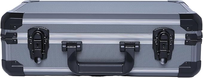 16in Reinforced Aluminum Hard Case with DIY Customizable Foam Inserts (15.9 x 9.7 x 4.8in Interior)