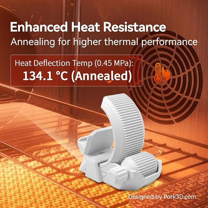 Siraya Tech Fibreheart PET-GF 3D Printing Filament - 15% Glass Fiber Reinforced, UV Resistant, Low Moisture Absorption, High Strength & Rigidity for Industrial Applications (White, 1kg)