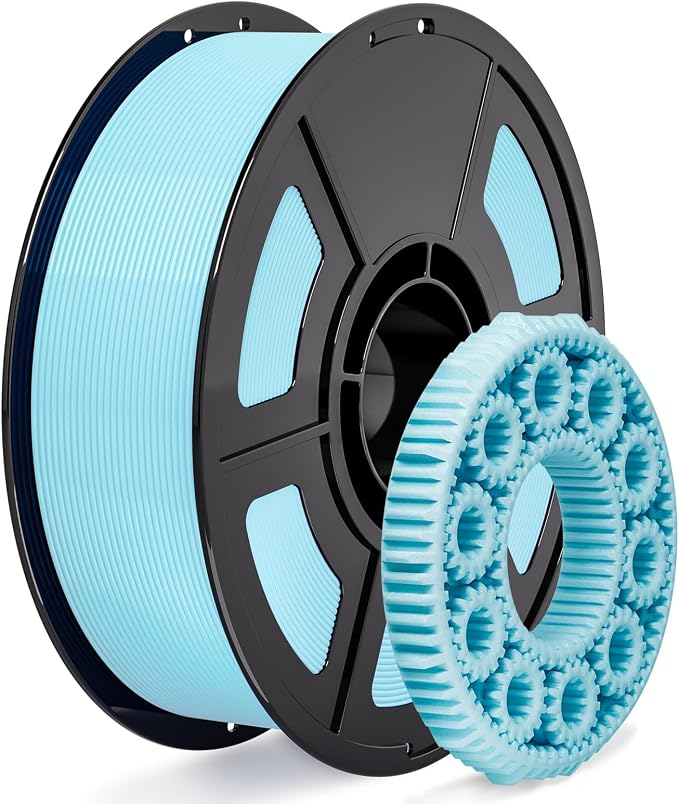 iSANMATE Sky Blue PETG HF Filament 1.75mm 50-400mm/s Rapid PETG High Speed PETG 3D Printer Filament 1KG High Precision,Strong Toughness,for Bambu Lab 3D Printers,AMS,AMSLite