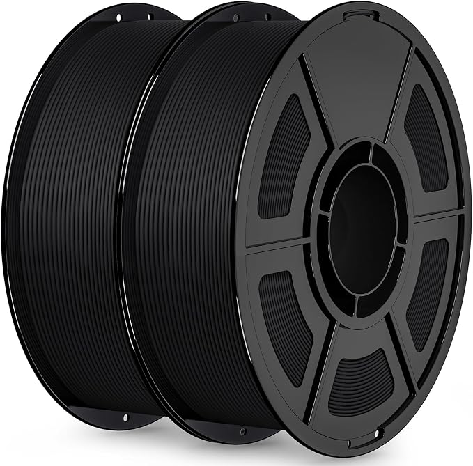 IEMAI Matte PETG Filament 1.75mm 2kg Bundle Black, Smooth Matte Finish 3D Printer Filament with Minimal Layer Lines & Low Warping, +/-0.02mm Dimensional Accuracy