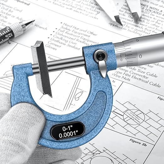 HDLNKAK Dial Indicator 0-1'' with Magnetic Base, Dial Indicator Tools Set for Alignment, Outside Micrometer, 0-1" Machinist Micrometer.