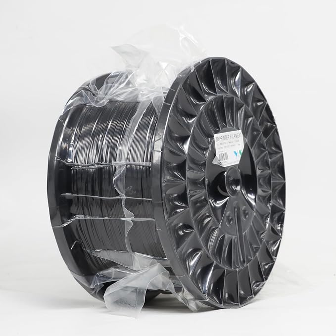 YOUSU 5KG(11lbs) PLA Plus Filament 1.75mm Black, PLA+ Filament 1.75mm 3D Printer Filament, Cost Effective Large Roll 3D Printing Filament for Big Projects