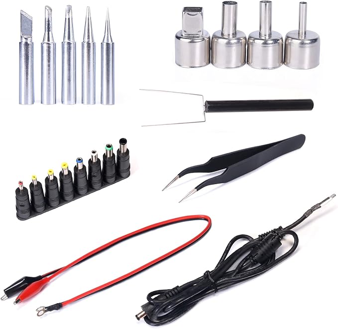 YIHUA 853D 5A-II 3 in 1 Hot Air Rework Soldering Iron Station and DC Power Supply 30V 5A -°F /°C Multiple Functions
