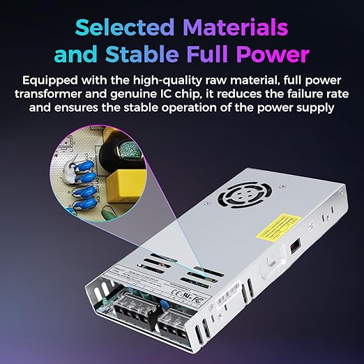 Creality Official Ender 3 V3 SE/KE 350W Power Supply, Original 3D Printer Switch Power Supply for Creality K1/K1C/K1 SE/K2 SE/Ender 3 V3/Ender 3 S1/S1 Pro/S1 Plus/Ender 3 V2/Ender 3 Neo/CR 10 SE
