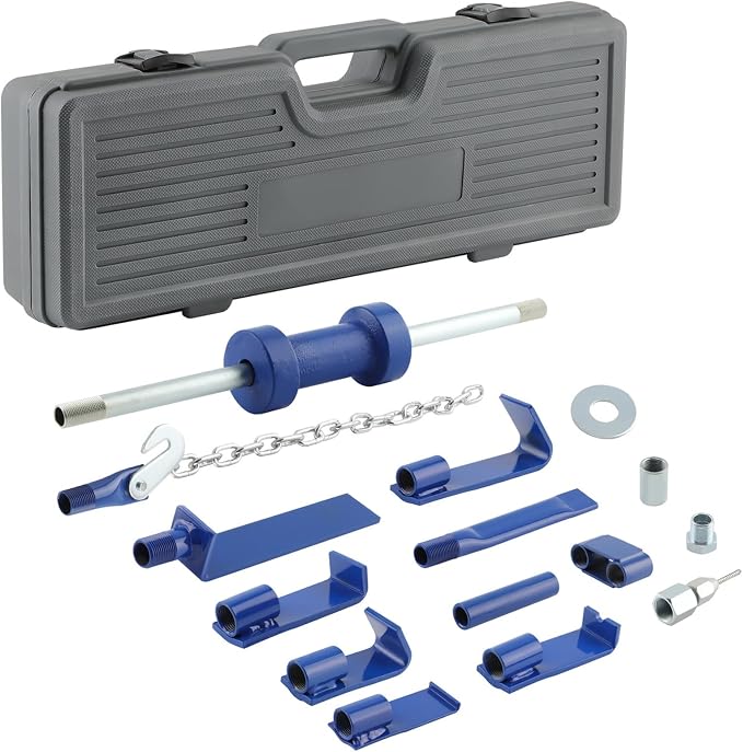 maXpeedingrods 13LBS Dent Puller Slide Hammer Car Dent Removal Tool Kit, Heavy Duty Auto Body Dent Repair Tool Kit, Automotive Dent Remover, 18 Pieces Slide Hammer Puller Set, Blue