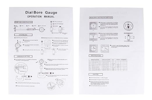 Accusize Industrial Tools 1.4-2.4'' by 0.0001'' Dial Bore Gage, Stem Length 6'', Ee20-1024 | 6" Stem Length, Self-Centering, Chrome-Plated Handle, Insulated Grip, EE20-1024