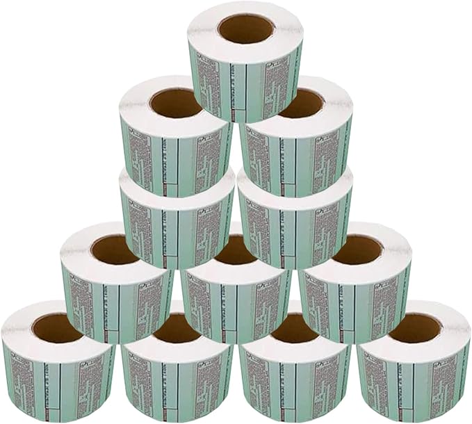 Aquos CAS CL-8030 Printing Scale Label Rolls | Direct Thermal Labels on Thermal Paper | Label Roll with Strong Adhesive | Pre-Cut | Smudge-Free | Made in USA